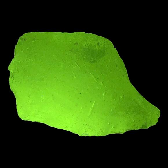 Clear Art Glass Cullet Glowing Manganese Translucent Slag Glass #4GX73 - Picture 1 of 7